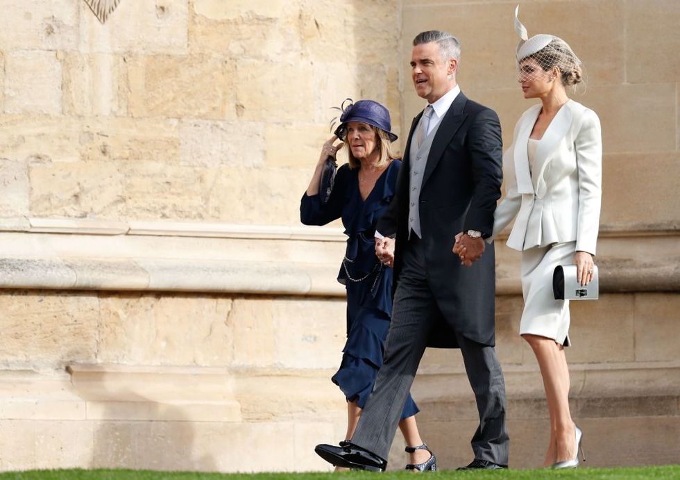 Robbie Williams and Ayda Field at Princess Eugenie's wedding