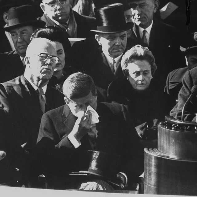 Robert Frost reading one of his poems at the Inaugural Ceremony for President John F. Kennedy