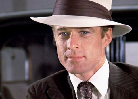 Jay Gatsby in a Panama hat
