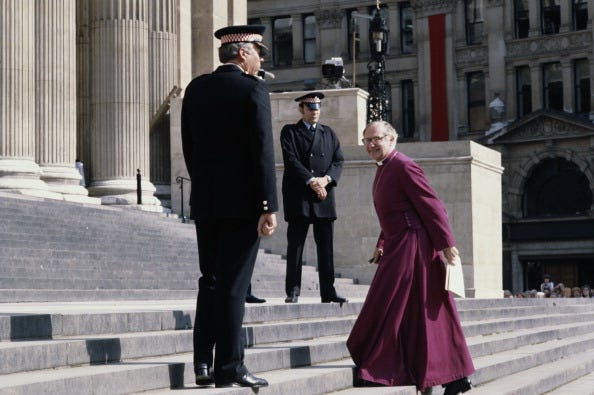 archbishop arrives