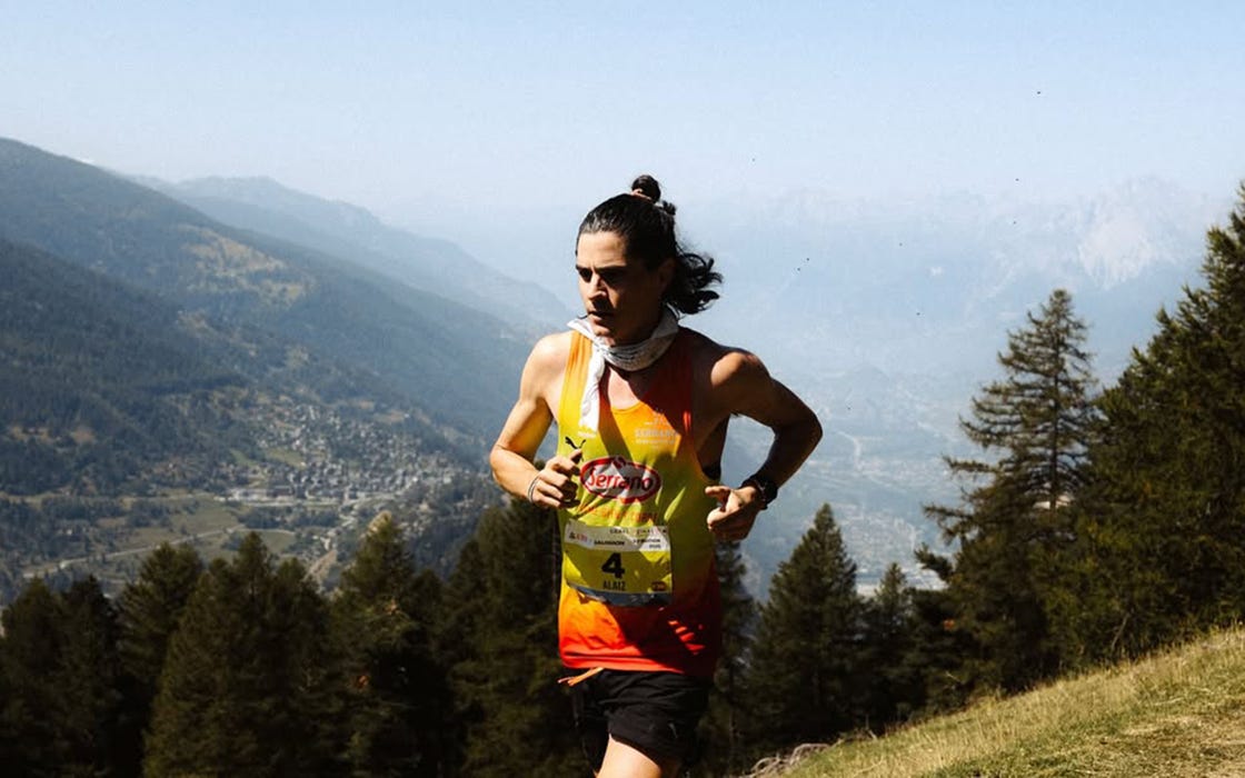 el atleta español rober alaiz en su debut en sierre zinal 2025