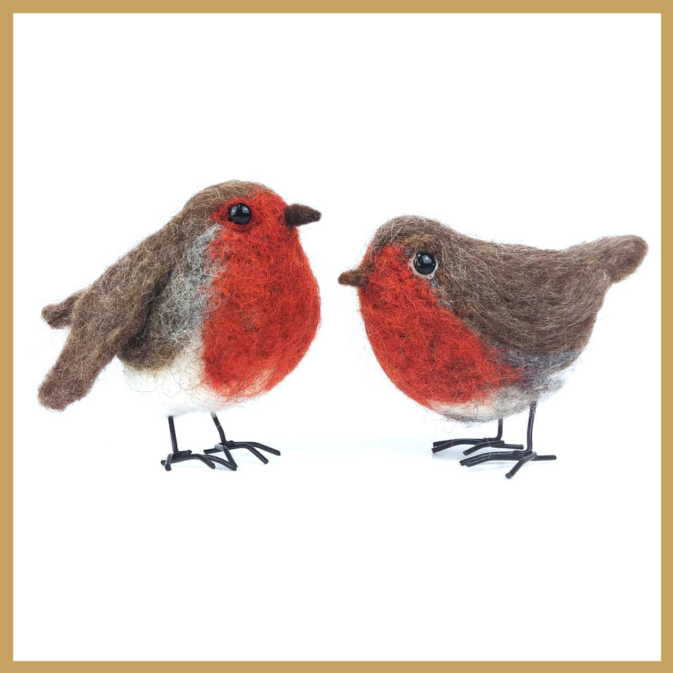how to make a christmas red robin