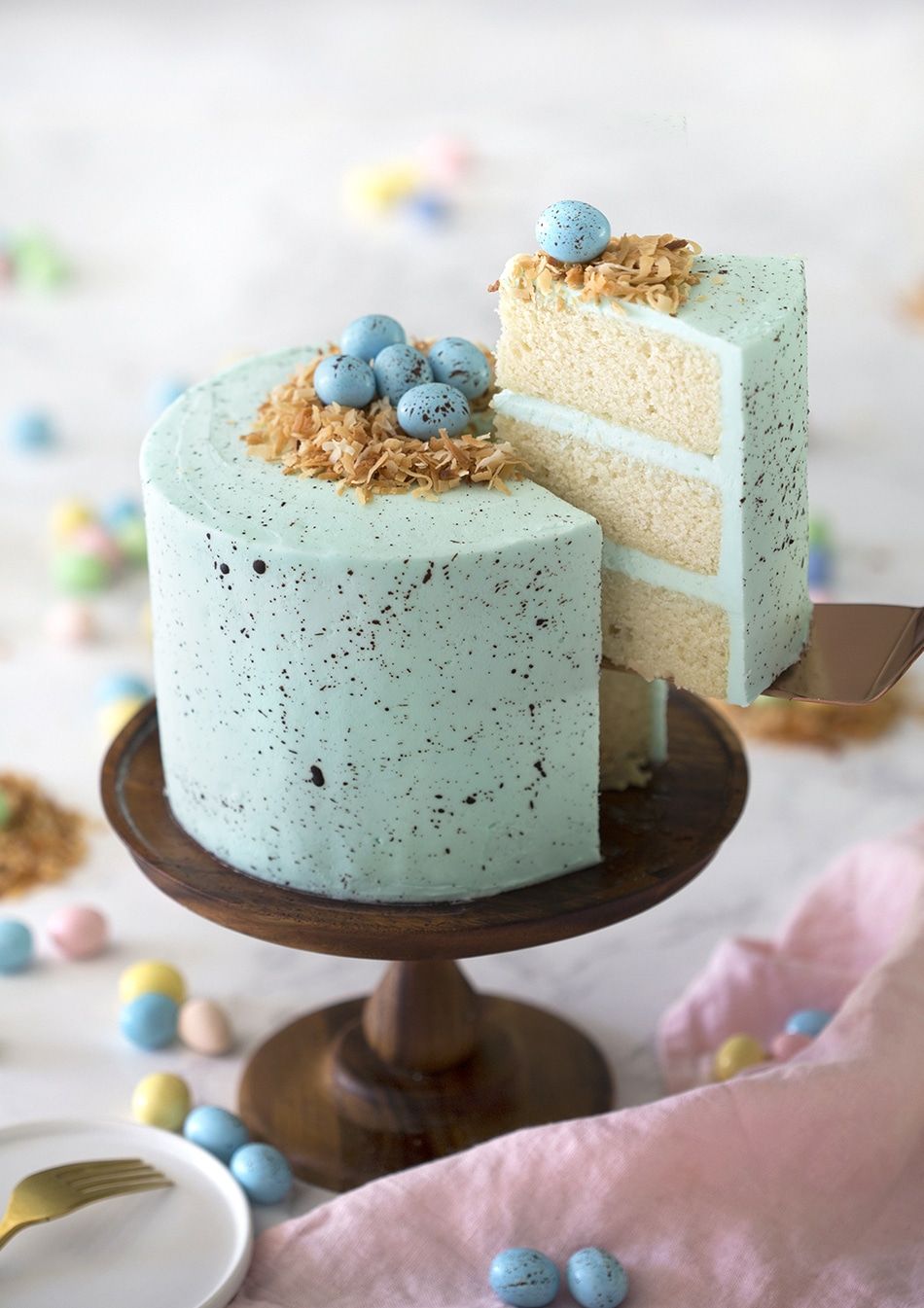 Easter nest cake recipe | BBC Good Food