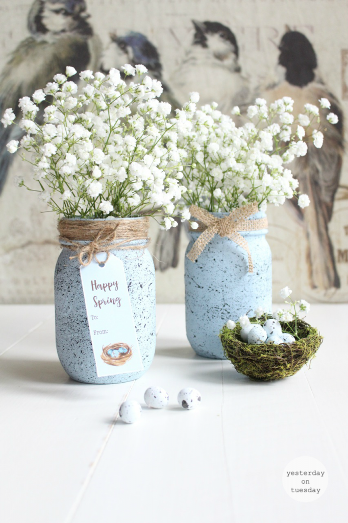 Boy baby shower centerpieces with best sale mason jars