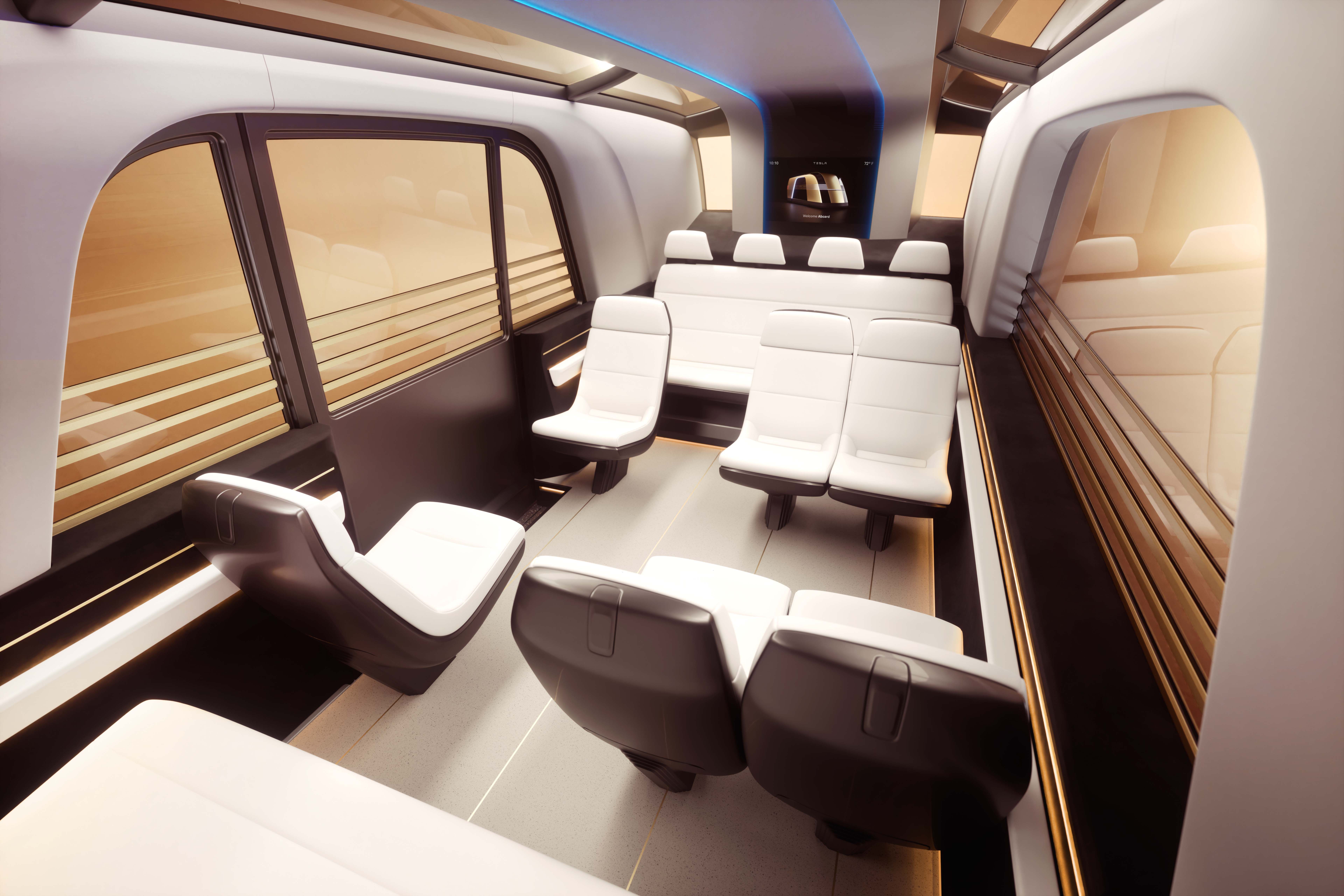 Tesla Robovan Is Elon Musk's Vision Of Group Transport For The Future