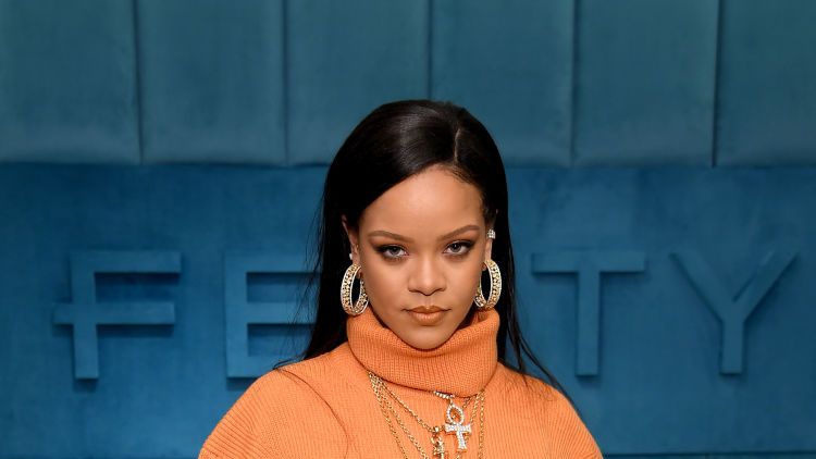 preview for Rihanna walks the red carpet at the British Fashion Awards 2019
