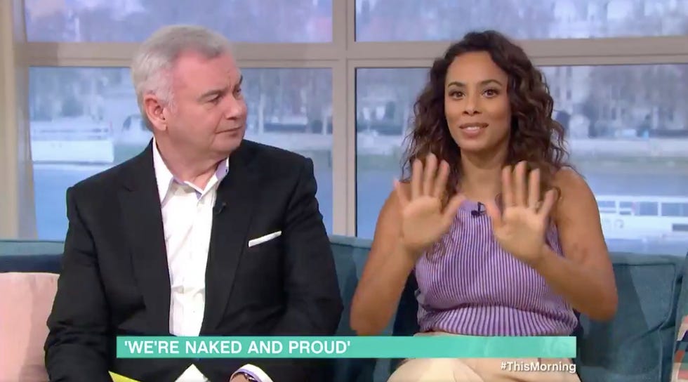 This Morning's Rochelle Humes gets flustered at naked guests