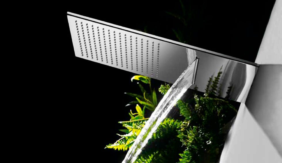 Rociador ducha INOX a techo anticalcárea