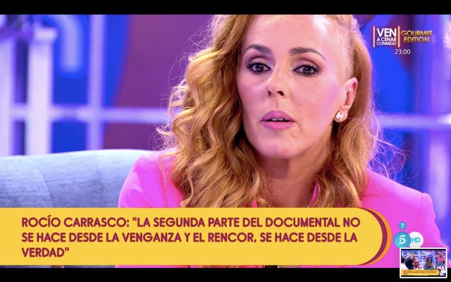 Rocío Carrasco habla sobre la reconciliación con sus hijos