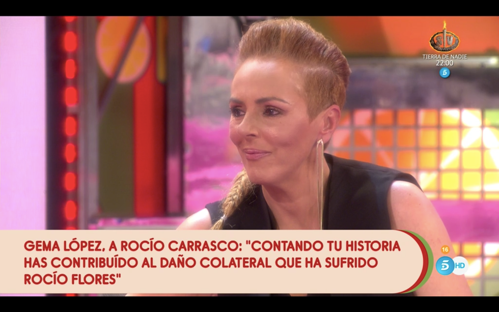 gema lópez y rocío carrasco se desafían