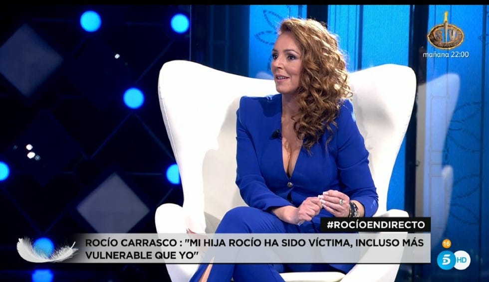 rocío carrasco aborda en su entrevista en directo el día que su hija la maltrató