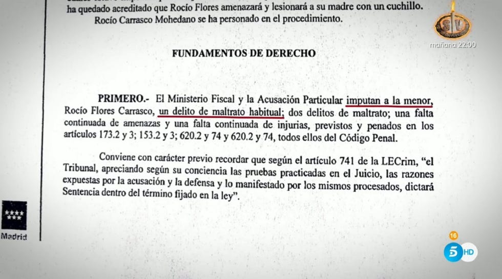rocío carrasco aborda en su entrevista en directo el día que su hija la maltrató