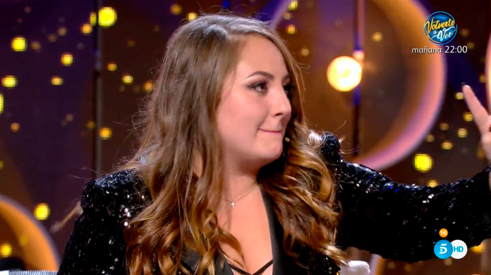 rocío flores en el plató de gh vip 7