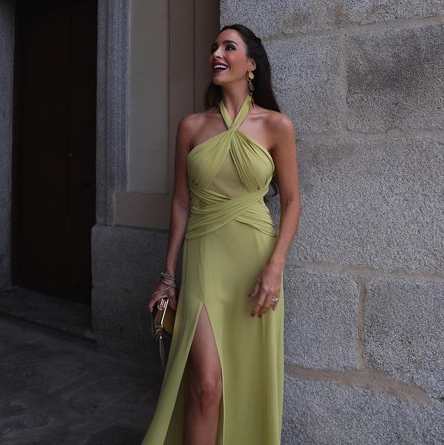 Rocío Osorno agota el vestido verde de invitada más increíble de