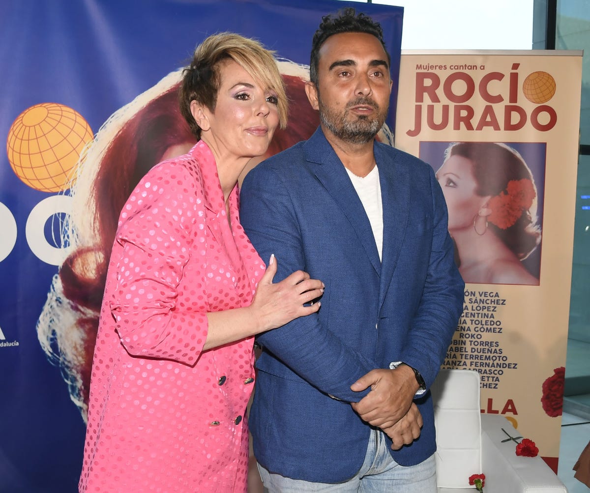la hija de rocío jurado y su marido en al presentación del nuevo concierto homenaje a 'la más grande'