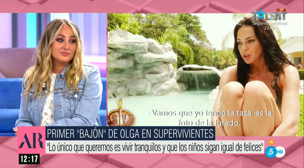 rocío flores se emociona al ver a olga moreno en 'supervivientes'