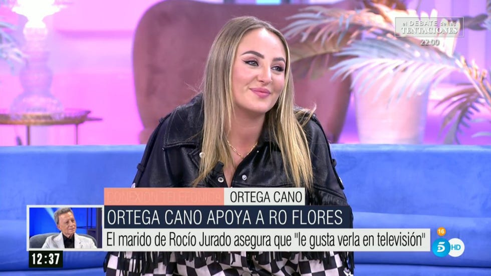 la hija de antonio david flores en el plató de ana rosa escuchando al viudo de su abuela