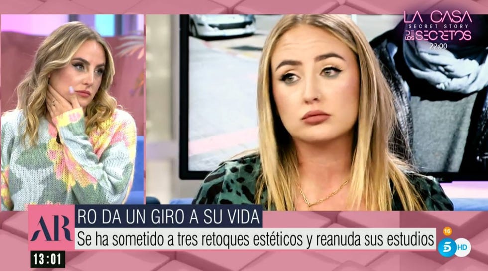 la colaboradora de ana rosa en el plató de telecinco habla de los cambios de su vida