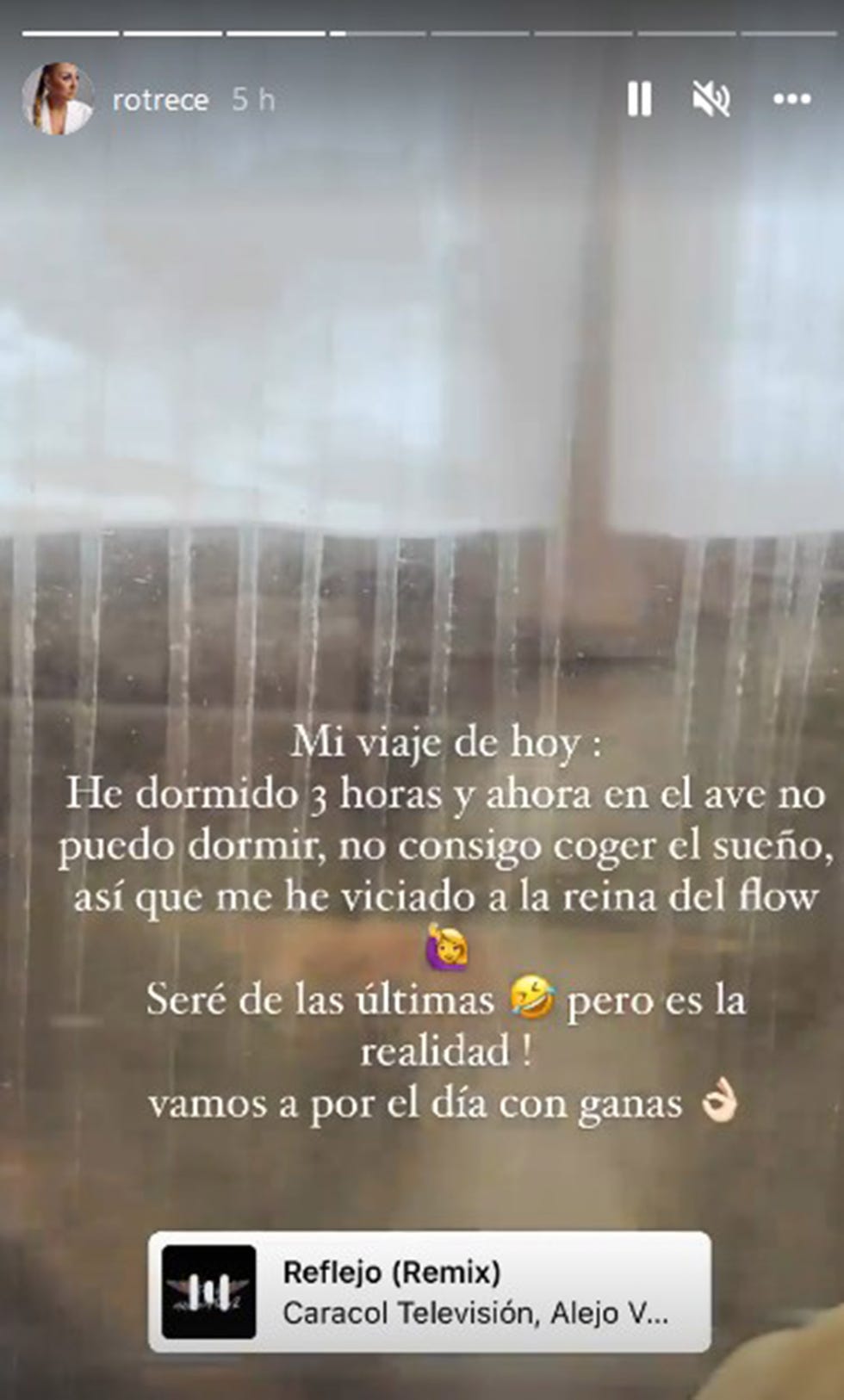 la hija de antonio david ha viajado en tren de málaga a madrid para trabajar