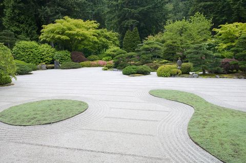 rock garden, japanese garden, oregon, usa