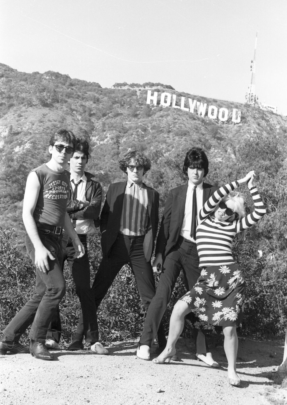 blondie portrait session with hollywood sign