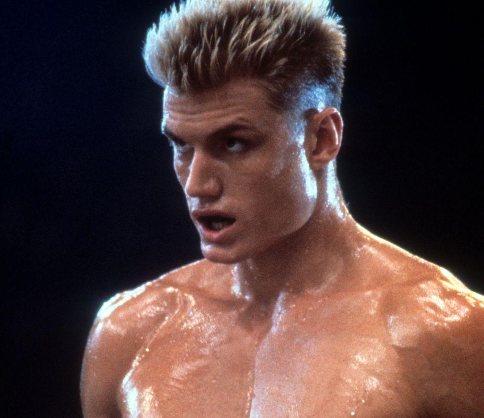 dolph lundgren in a scene from the film rocky iv, 1985 photo by united artistsgetty images