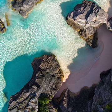 rocky shores near bermuda's horseshoe bay