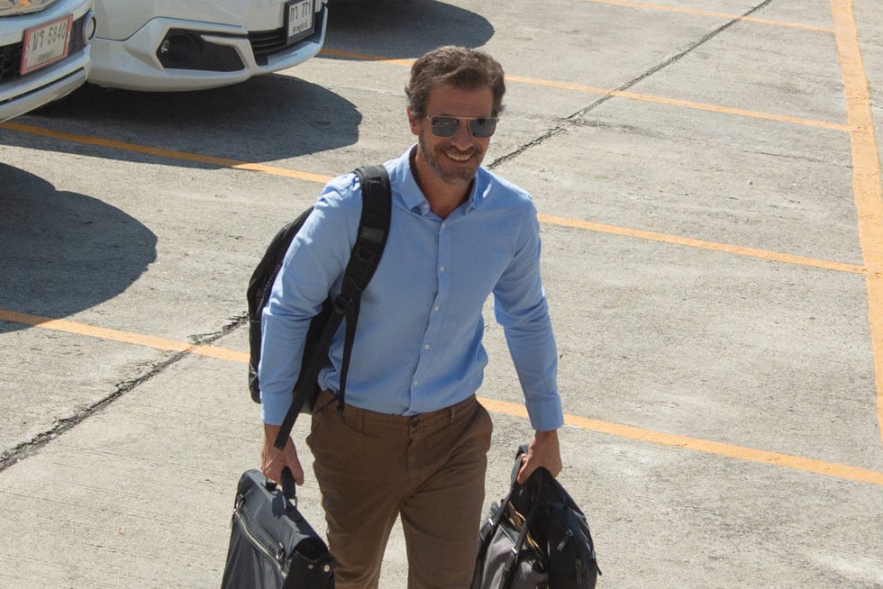 rodolfo sancho a su llegada a una nueva sesion ante el juez en el juicio de su hijo, daniel sancho, en tailandia