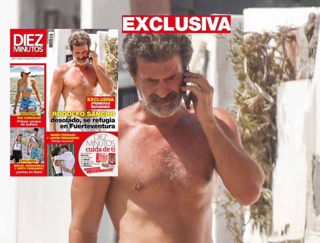 primeras imágenes de rodolfo sancho, devastado y desesperado por el crimen de su hijo se refugia en fuerteventura
