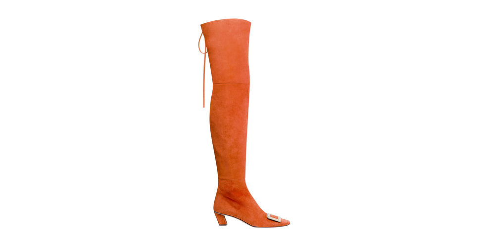 気品【Roger Vivier】ベル ヴィヴィエ スエード ニーハイブーツ ロジェ ヴィヴィエ(ROGER VIVIER)新作シューズ【2020秋冬】