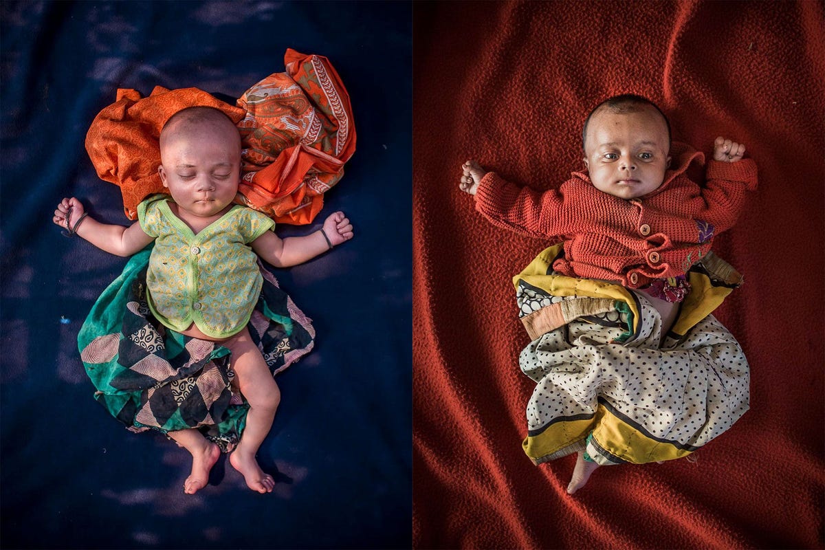 Elke dag worden babys geboren in Coxs Bazar in Bangladesh het grootste vluchtelingenkamp ter wereld