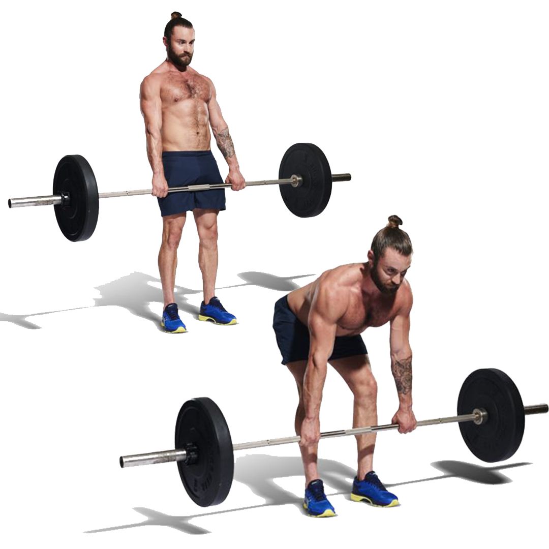 Barbell between online legs