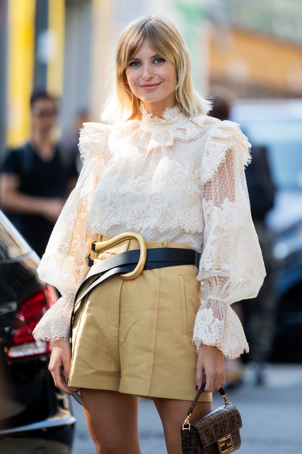 frilly blouse