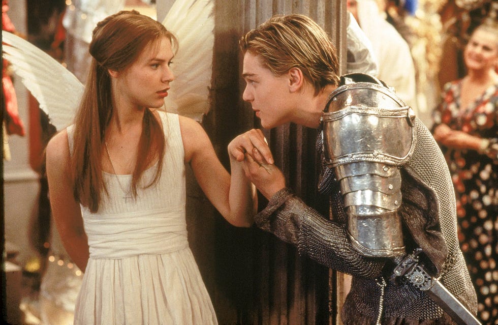 Clare Danes and Leonardo DiCaprio in Rome and Juliet