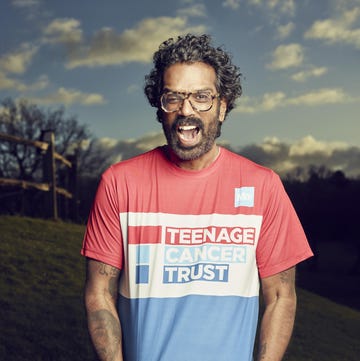 romesh ranganathan wearing a charity running top while standing with his mouth wide open romesh ranganathan wearing a charity running top while standing with his mouth wide open