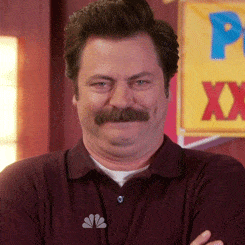 ron swanson, laugh, laughing, giggle
