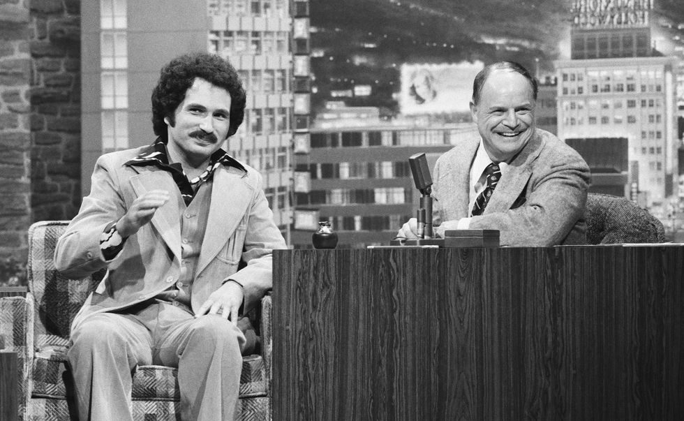 the tonight show starring johnny carson pictured l r actor gabe kaplan during an interview with guest host don rickles on october 13th, 1975 photo byron tomnbcu photo banknbcuniversal via getty images via getty images
