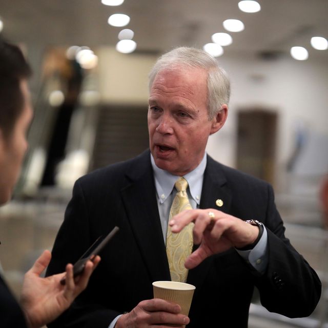 washington, dc   february 25 sen ron johnson r mn talks to reporters after attending briefing from administration officials on the coronavirus, on capitol hill february 25, 2020 in washington, dc¬†representatives from hhs, cdc, nih and state department briefed the senators photo by mark wilsongetty images