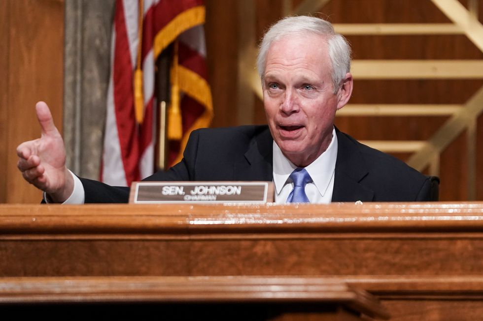 washington, dc   december 16 senate homeland security and governmental affairs committee chairman ron johnson r wi speaks during a senate homeland security and governmental affairs committee hearing to discuss election security and the 2020 election process on december 16, 2020 in washington, dc us president donald trump continues to push baseless claims of voter fraud during the presidential election, which chris krebs called the most secure in american history  photo by greg nash poolgetty images