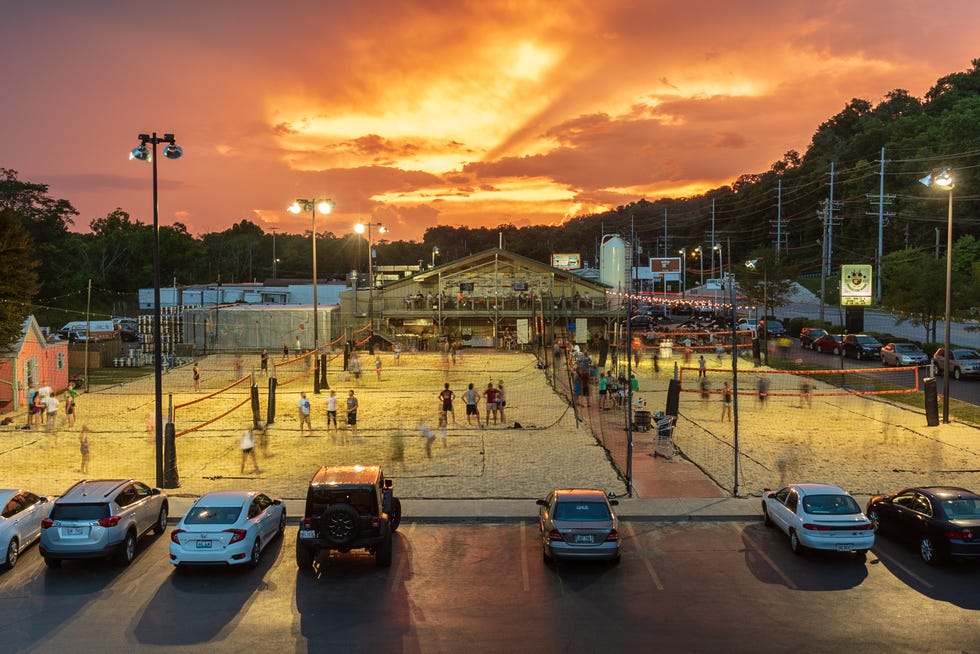 fifty west cincinnati volleyball courts