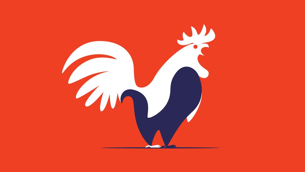 rooster crowing symbol