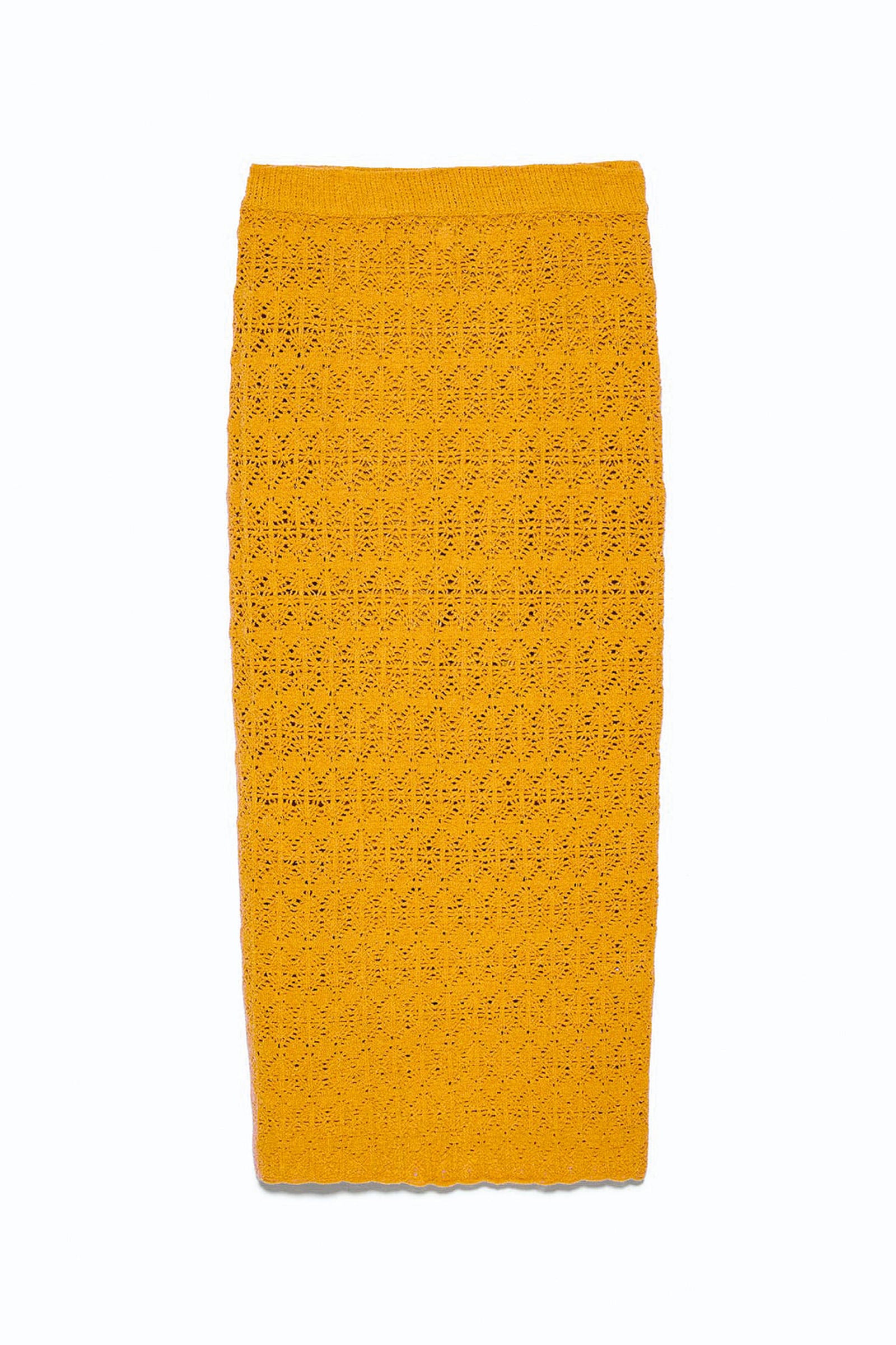 Yellow, Pencil skirt, Orange, 