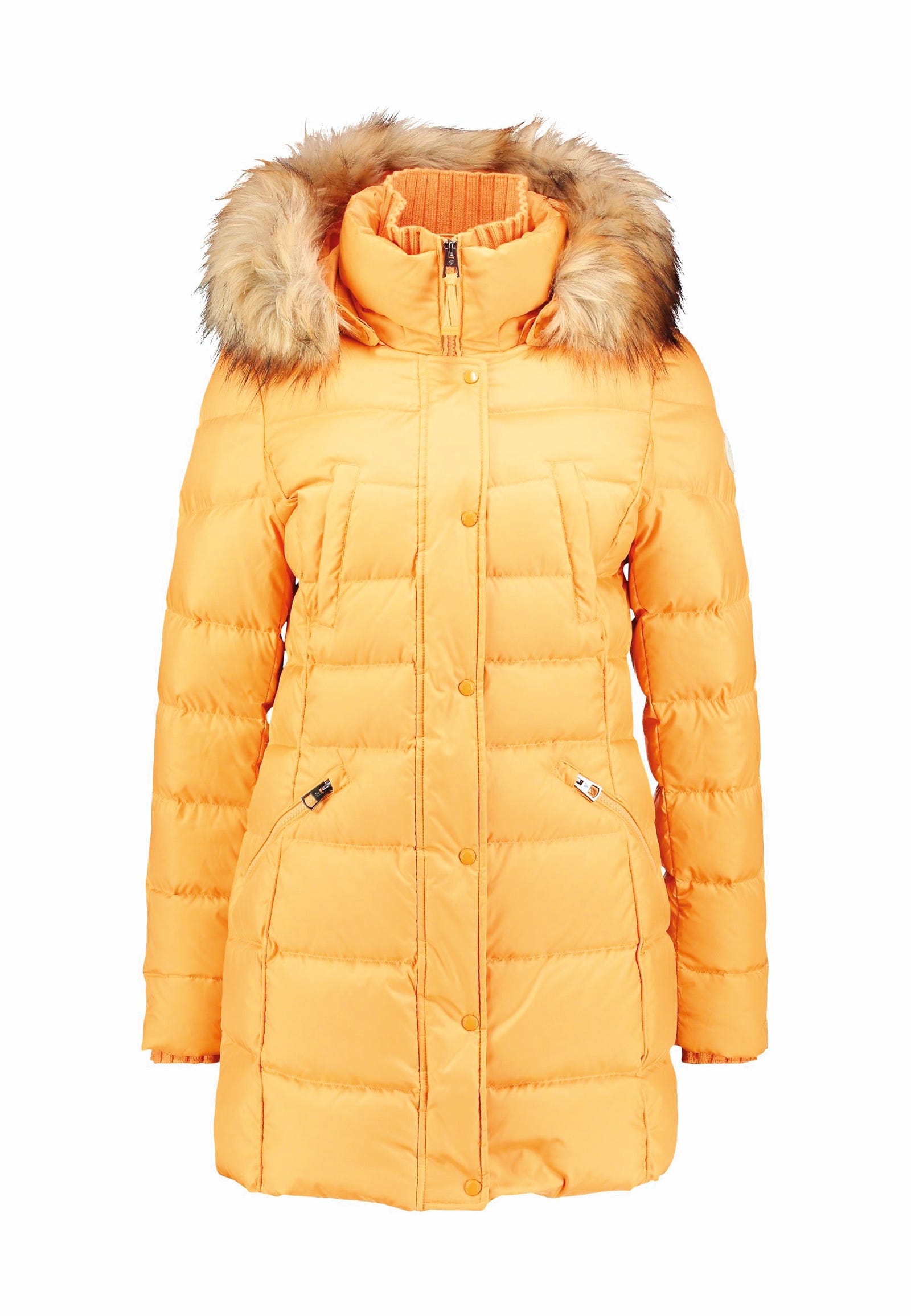 Clothing, Outerwear, Fur, Hood, Jacket, Fur clothing, Coat, Yellow, Skin, Parka, 