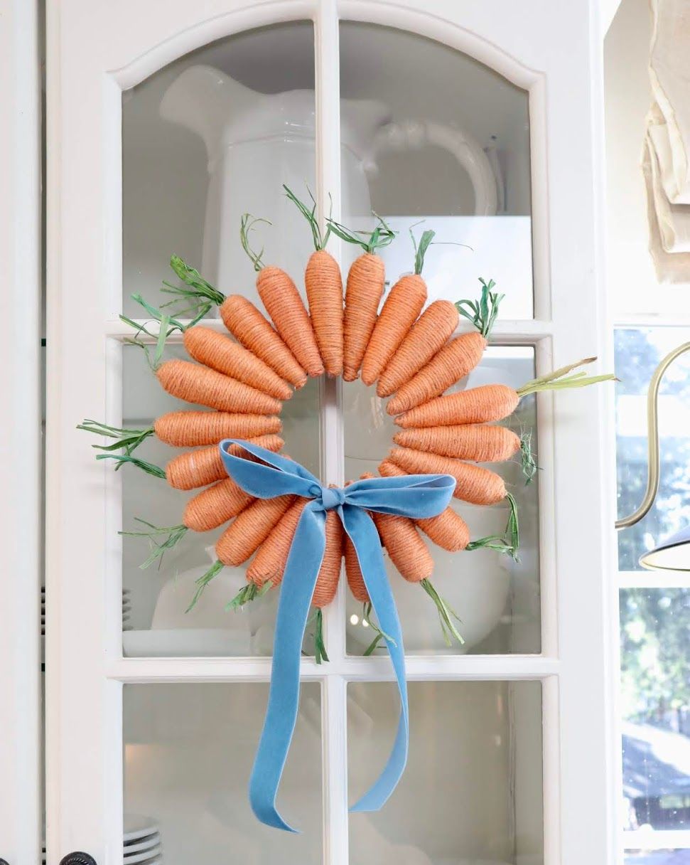 Carrot twine easter wreath