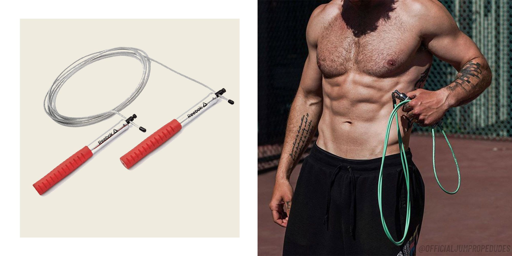 Premium Photo  Top view of weights with jump rope and sneakers