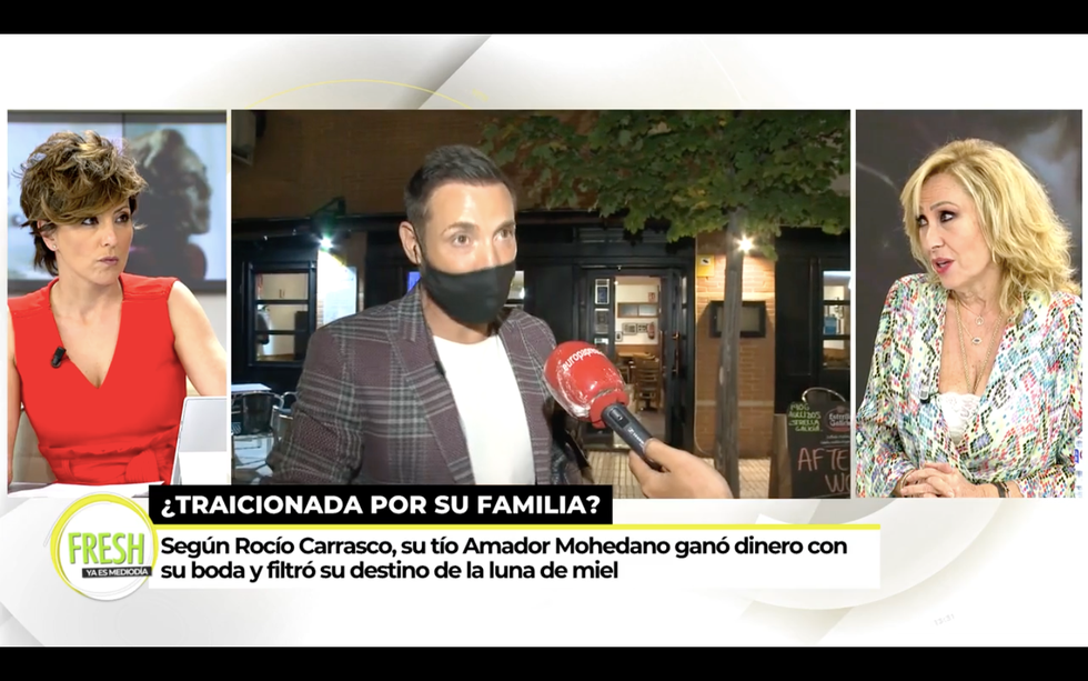 rosa benito le lanza un dardo a rocío carrasco