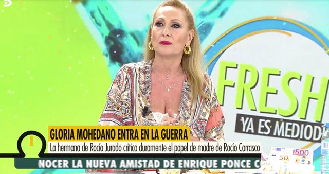 rosa benito estalla con el papel de madre de rocío carrasco