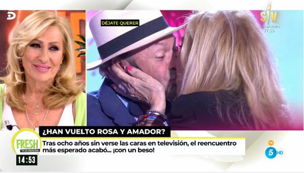 rosa benito habla de su beso a amador mohedano en 'ya es mediodía'