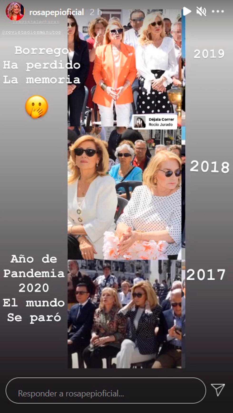 rosa benito responde a las críticas de carmen borrego