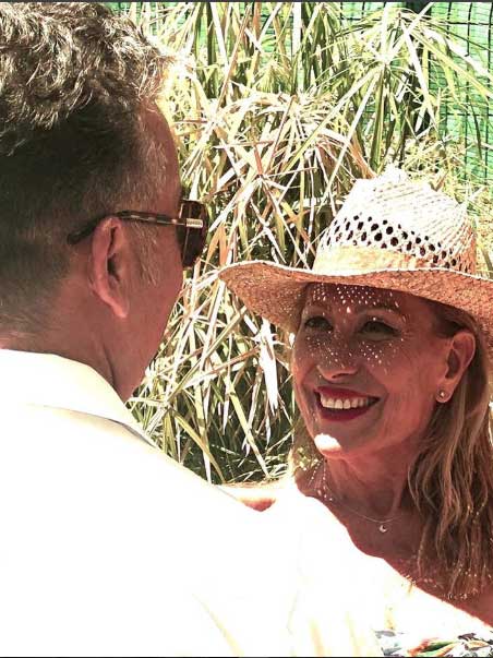 Rosa Benito vacaciones pareja
